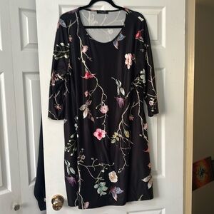 xl floral dress with pockets